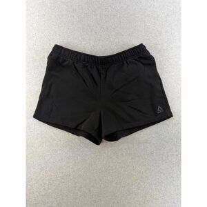 Reebok Women's Black Athletic Running Shorts Size Large Stretch Activewear